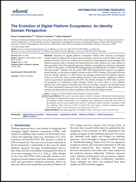 Information Systems Research paper first page